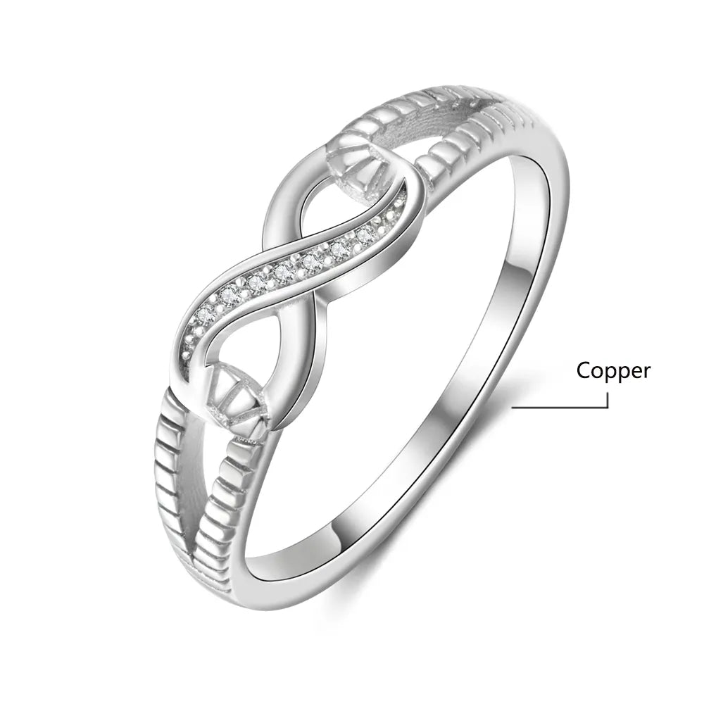 Silver Infinity Women's Ring