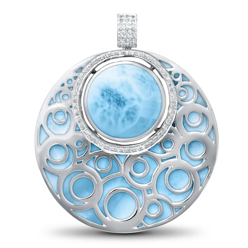 Blue Larimar Pendant