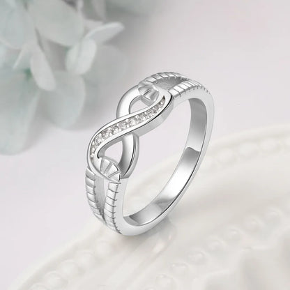 Silver Infinity Women's  Ring