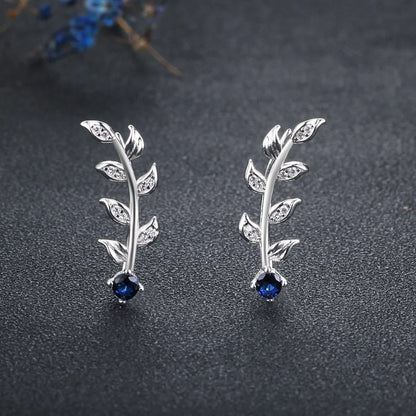 Royal Blue Ear Climber Earrings