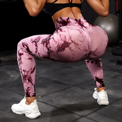 2 Piece Tie Dye Leggings Seamless