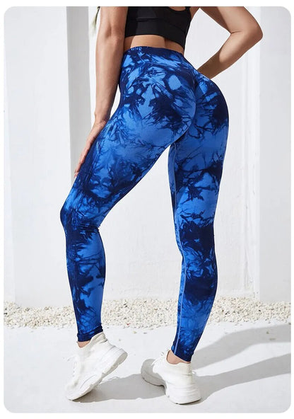 2 Piece Tie Dye Leggings Seamless