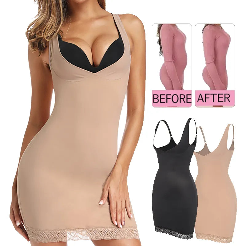 Women's Full Slip Shapewear Dress Bodysuits