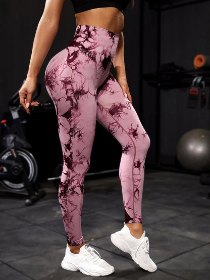 2 Piece Tie Dye Leggings Seamless