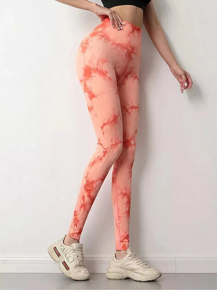 Women Tie-Dye Printed Legging